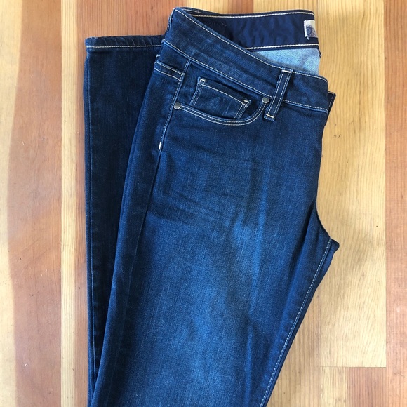 Paige dark low rise jeans - Picture 1 of 6